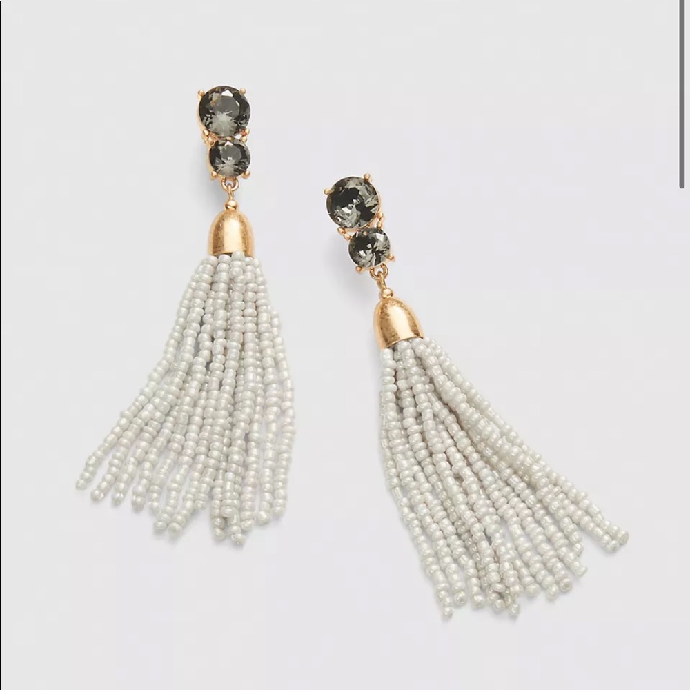 🆕LB Rhinestone Beaded drop earrings